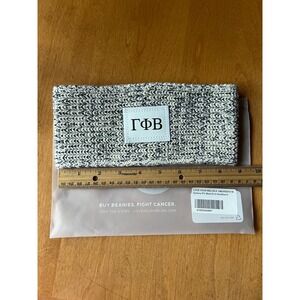 NWT Love Your Melon Gamma Phi Beta Headband Knit Black White‎ OSFM